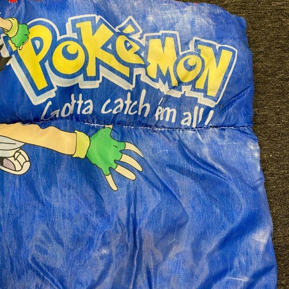 Vintage 90s Nintendo Pokemon Pikachu Sleeping Bag - Picture 7 of 8